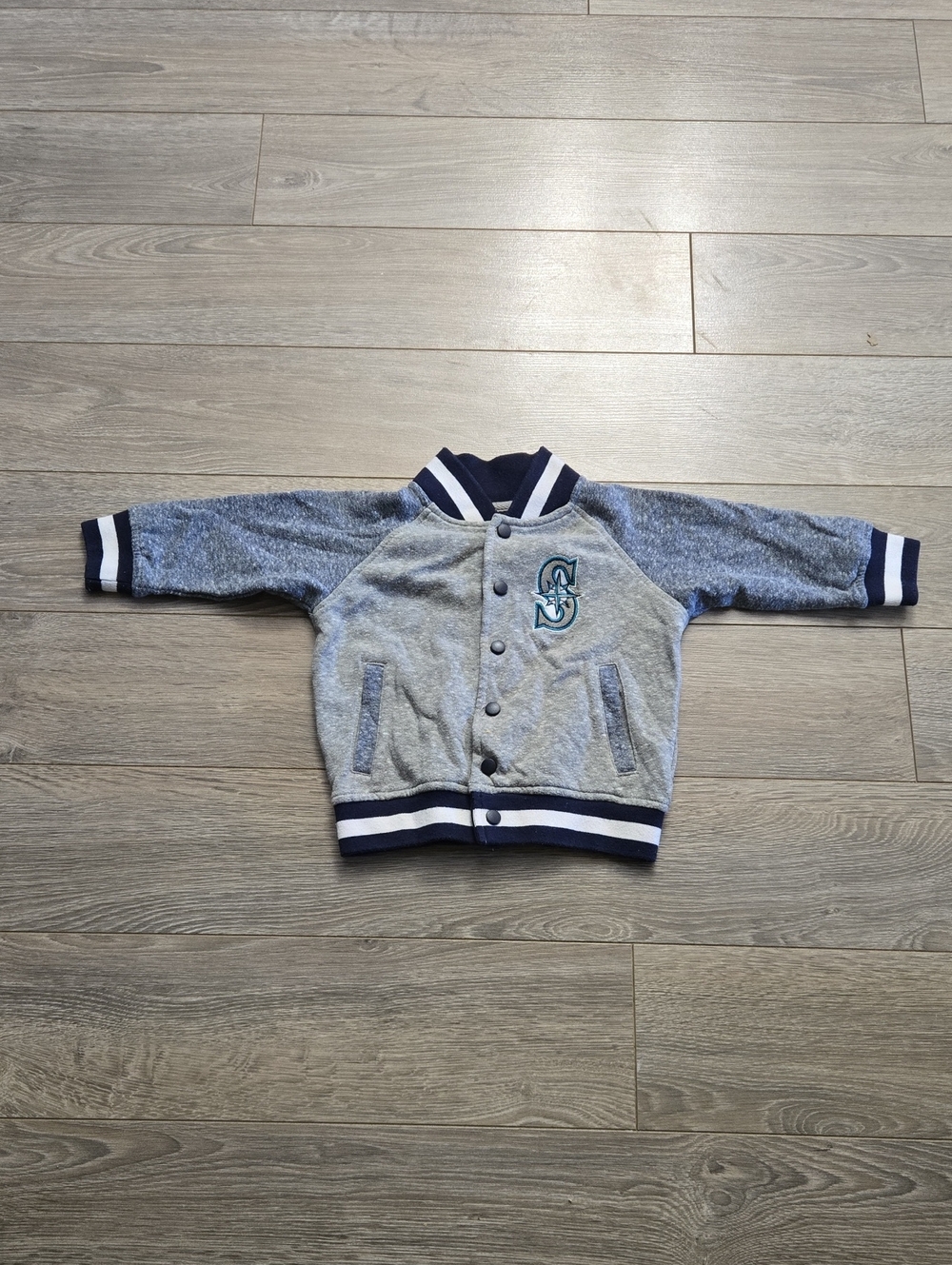 Kids Seattle Mariners Button Up Jacket